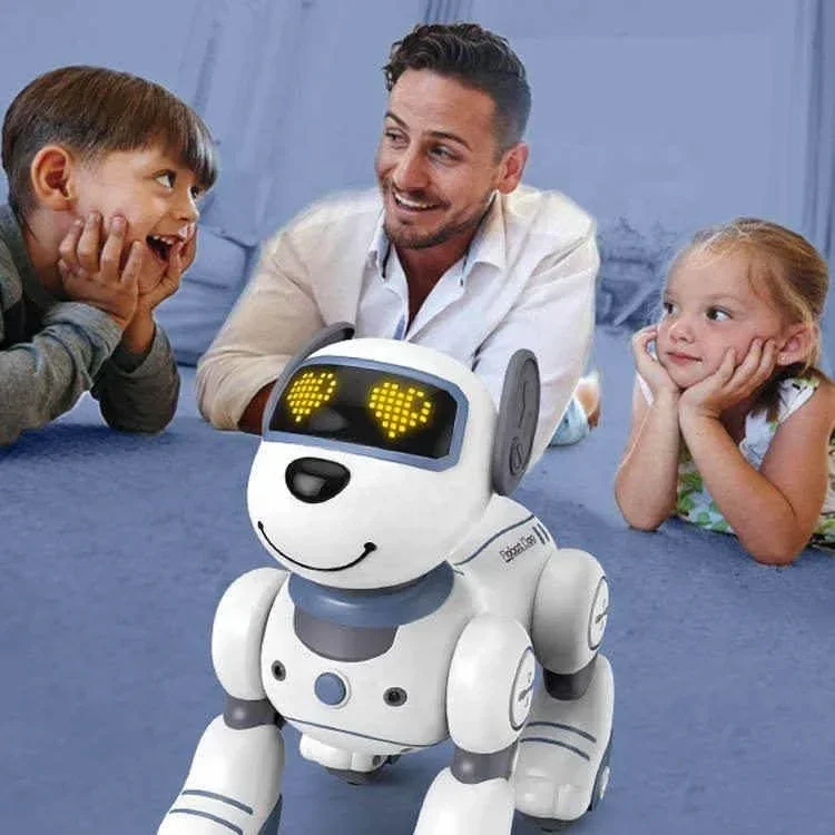 Samtoy AI Infrared Touch Sensor Programming Smart Stunt Dog Intelligent Robot Pet Toys Dog Remote Control Robot Dog For Kids