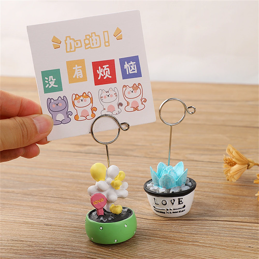 Message Folder Small And Exquisite Easy To Carry Playful Eye-catching Desk Decoration Business Card Holder Notes Holder