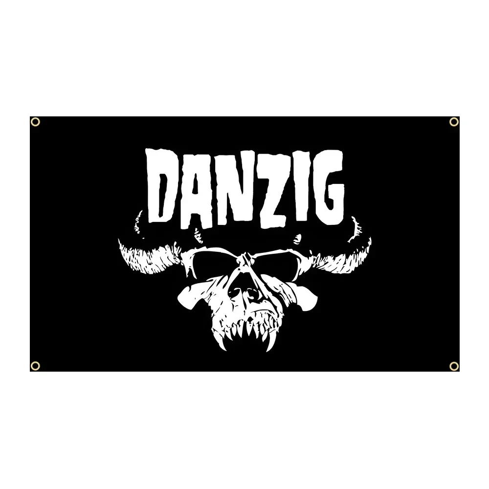 Q 90x150cm Danzigs Flag Polyester Printed Hyper Rock Band Banner- Ft Flags Decor,flag Decoration Banner Flag BannerB