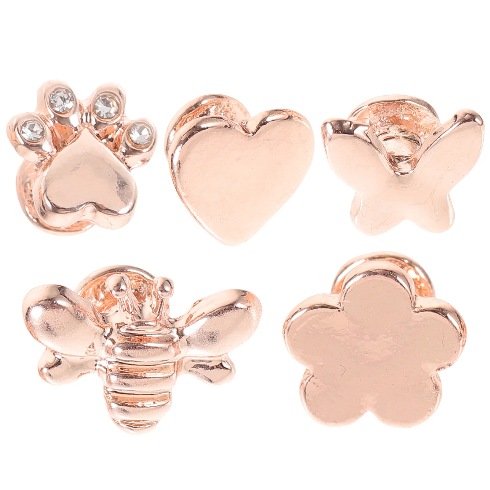 

5 Pcs Watch Strap Pendant Watches Charm Decoration Charms for Decorations Watchband Mini Metal Stud