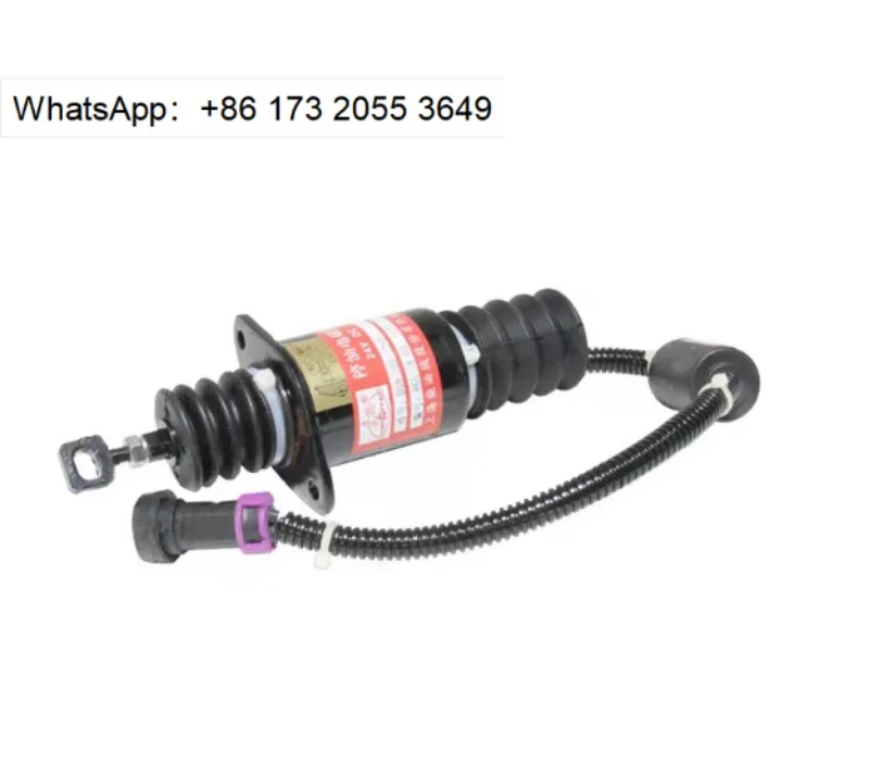Solenoide de Parada de Combustible S00015609+01 D59-105-12+B para Control de Apagado de Motor Diésel Serie G128/SC15G/SC7H/SC