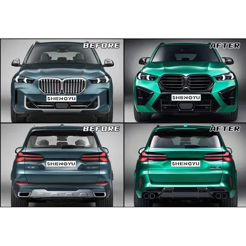 

Brand New Car Body Kit Bumper Kit for X5 G05/G18 2023+ Upgr to X5M Model Car Bumpers Assembly with Side Skirts