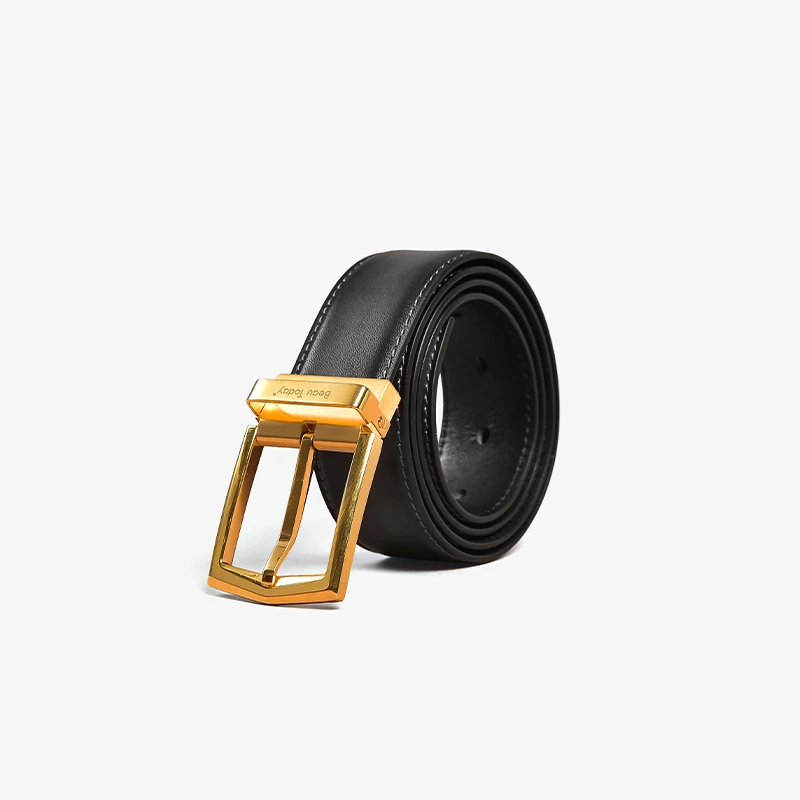 BEAUTODAY Retro Belts Women Genuine Cow Leather Metal Buckle Adjustable Ladies Jeans Accessories Handmade 92000