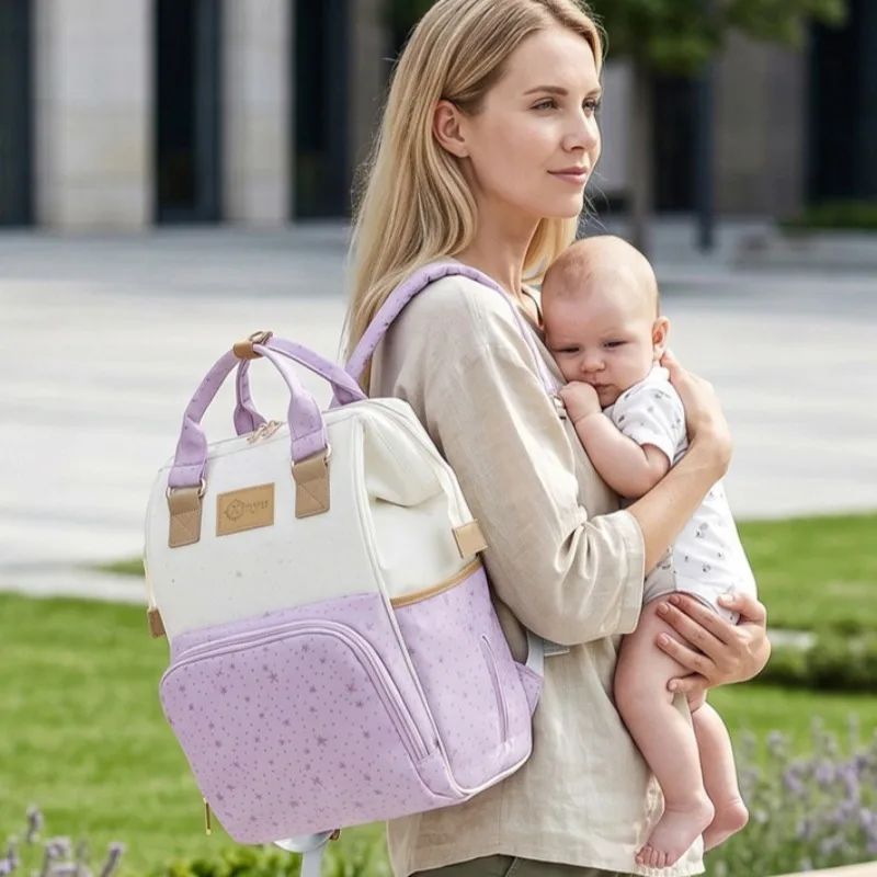 Mommy Bag New Three Piece Multi functional Mother and Child Bag Outdoor Travel USB Charging High Capacity Backpack Diaper Bags
