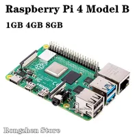Original Raspberry Pi 4 Model B 2GB 4GB 8GB RAM 64bit QuadCore CPU 1.5GHz Built-in WiFi BLE Pi 4B Speeder Than Raspberry Pi 3B+