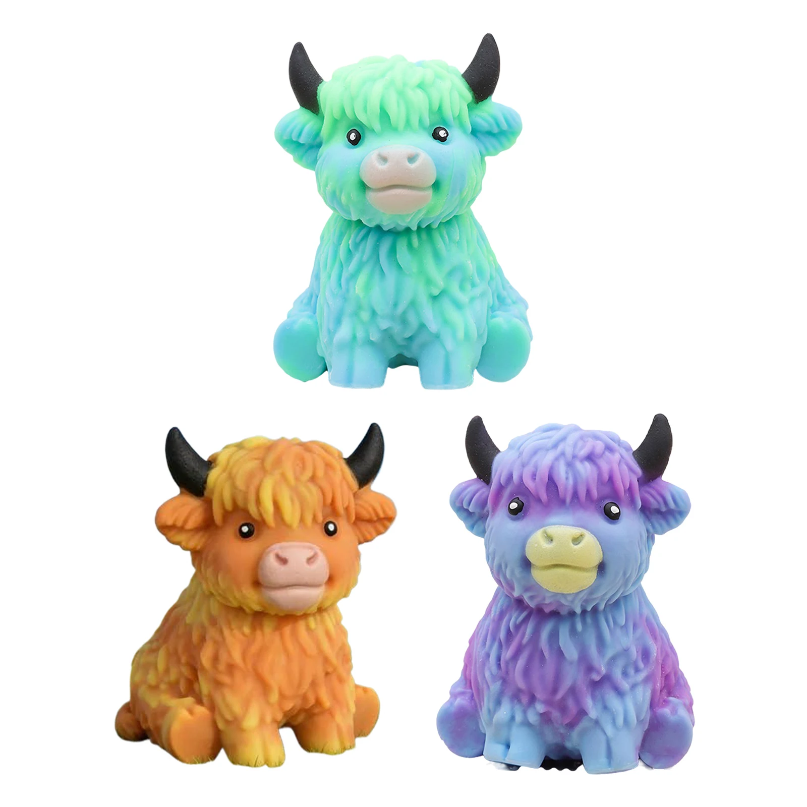 Adult Cute Cow Squeezable Stress Balls Lightweight Cows Stress Toy Slow Rebound for Daily Office Work Indoor Leisure Occasions