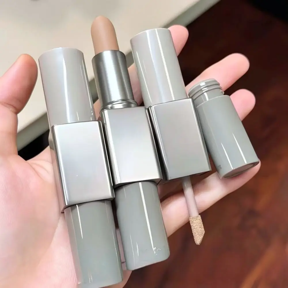 Portable Contour Highlighter Stick Double Sided Bronzer Cream Easy To Use Makeup Pen For Natural Facial Shape