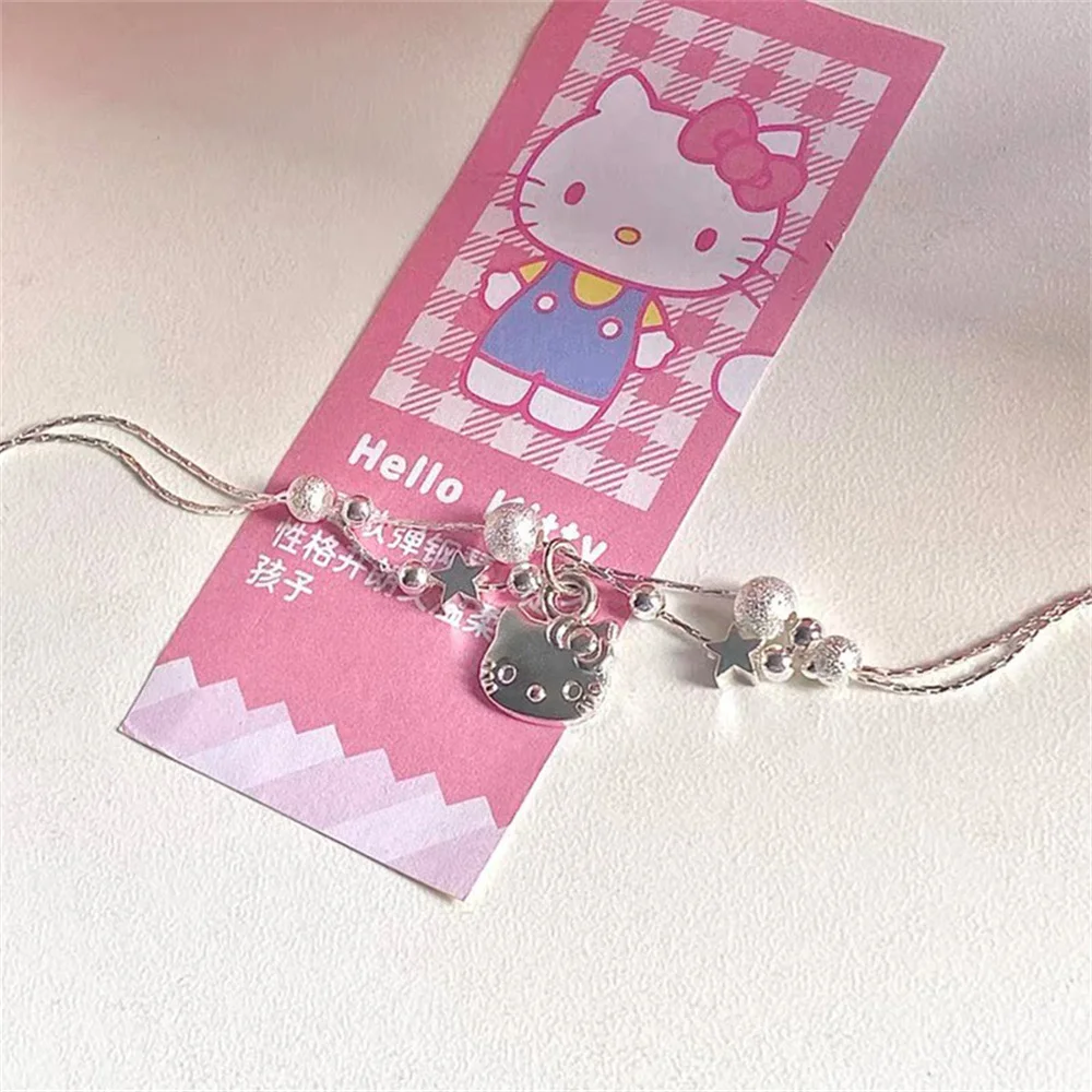 Kawaii Sanrio Kuromi Hello Kitty Mymelody Cinnamoroll Bracelet Cartoon Men and Women Gift Charms Girls Jewelry Accessories