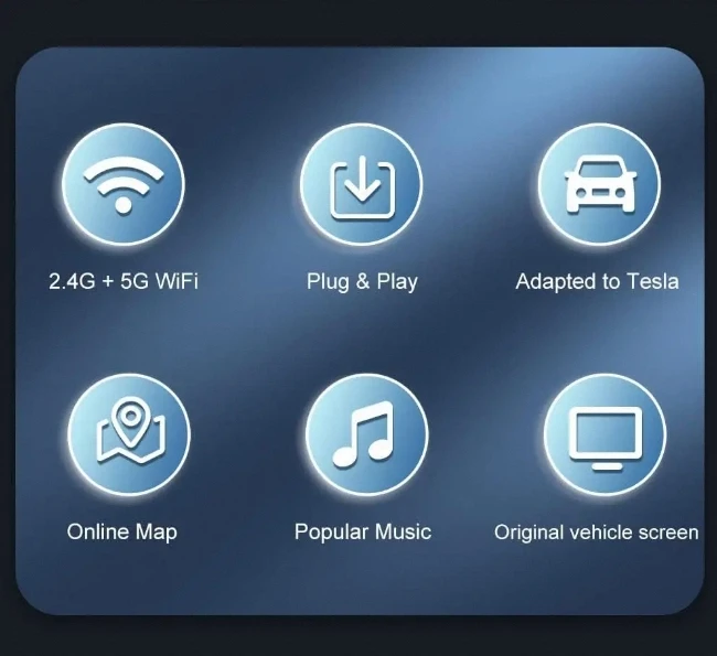 The well-reviewed wireless CarPlay car automatically connects to Siri voice assistant Spotify Waze 5G BT suitable for