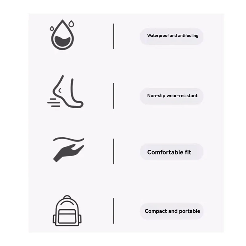 

AS98-10Pair водонепроницаемые чехлы для обуви от дождя, уличные бахилы, прогулочная обувь, латексные бахилы, нескользящие чехлы для дождевых сапог