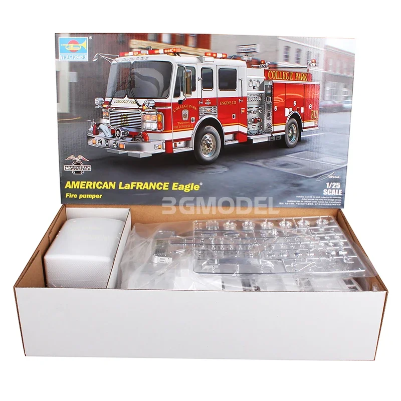 Trumpeter 1/25 02506 Kit de modelo a escala de bomba de fuego American LaFRANCE Eagle