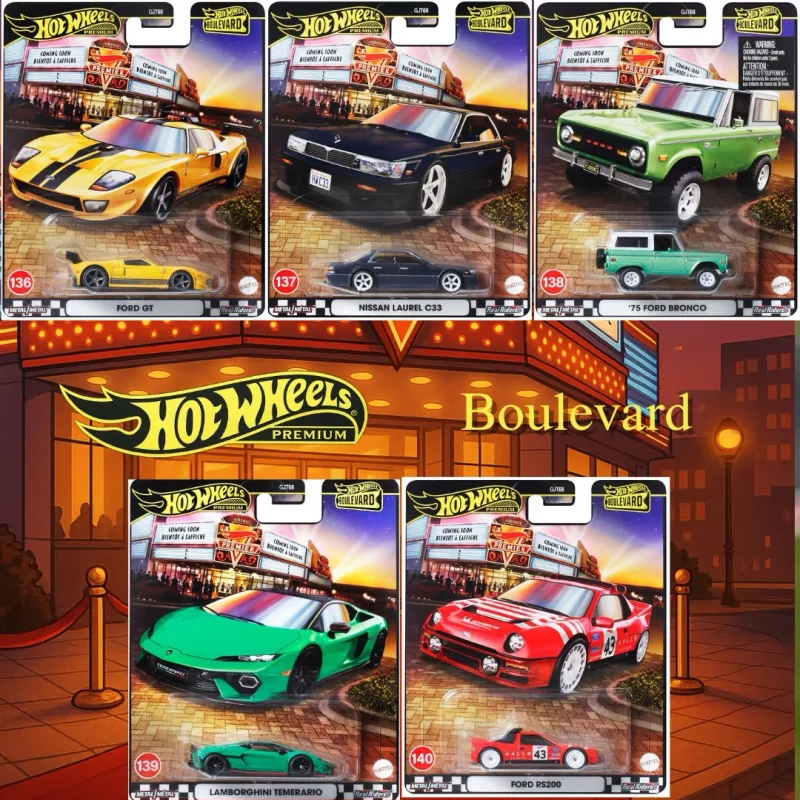 

Модель автомобиля Hot Wheels 2025 года, серия Boulevard 28 1/64, коллекция Ford Nissan Lamborghini, модель автомобиля из сплава, орнамент, подарок на день рождения