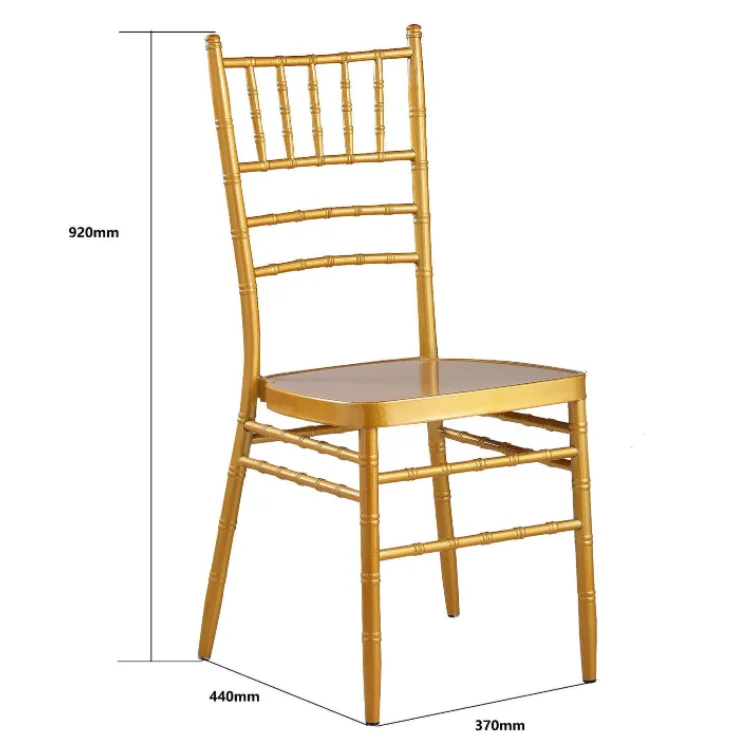 Hot Selling Hotel Stacking Metal Wedding Chiavari Chair Tiffany Chair