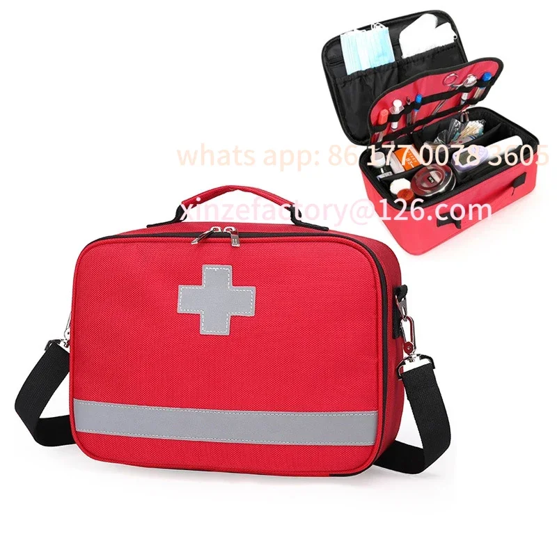 

Customizable Portable First Aid Kit Outdoor Camping Travel Pill Pouch Medicine Storage Bag Family Emergency Medical Case