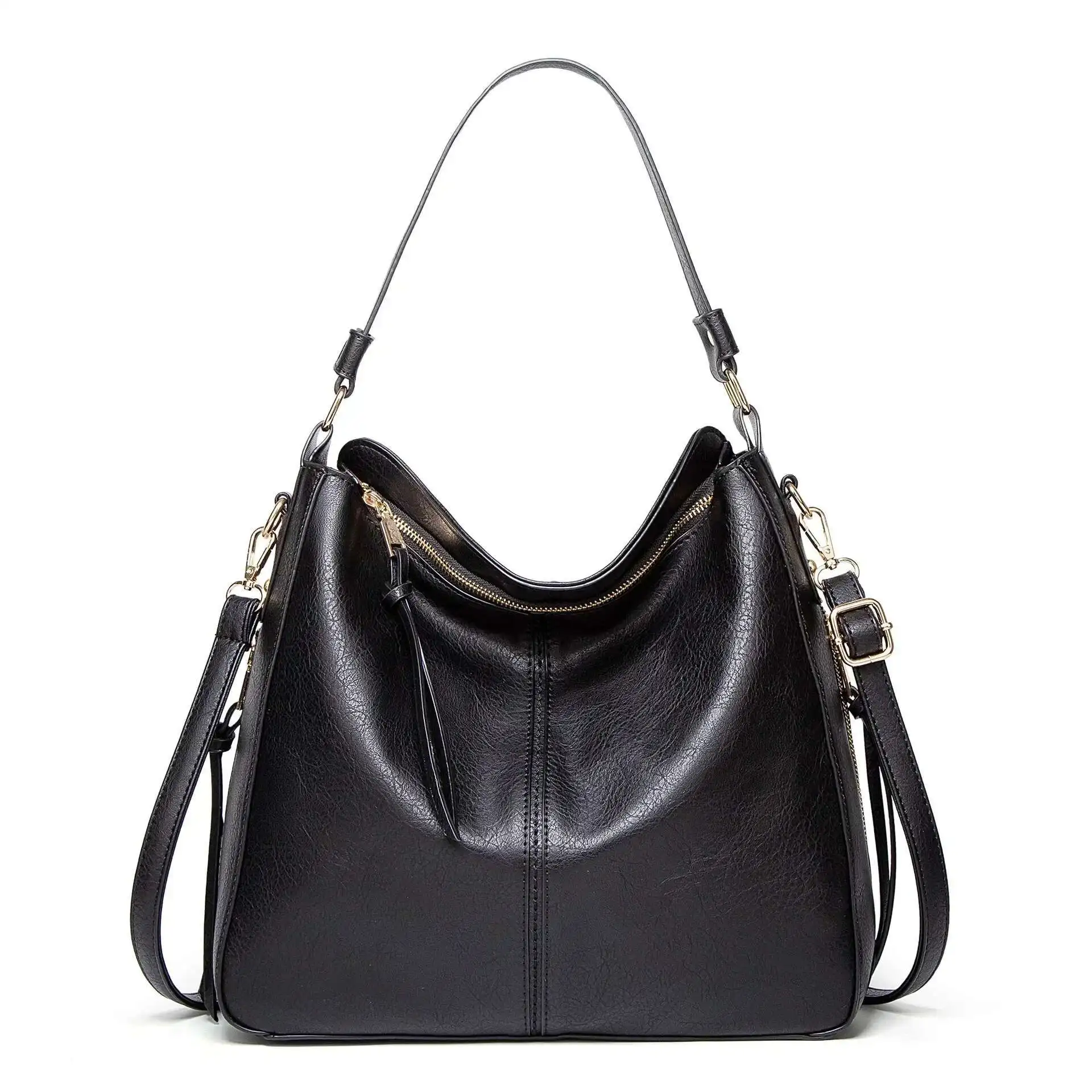 

Bag Shiling New Women's Bag European and American Fashion Handheld PU Women's Tote Bag Cross Shoulder Casual Bag Wholesale