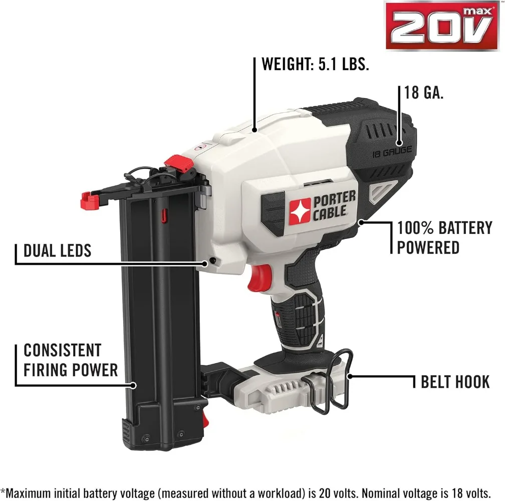 PCC790B 20V MAX Lithium 18GA Brad Nailer Kit (Bare Tool Only)