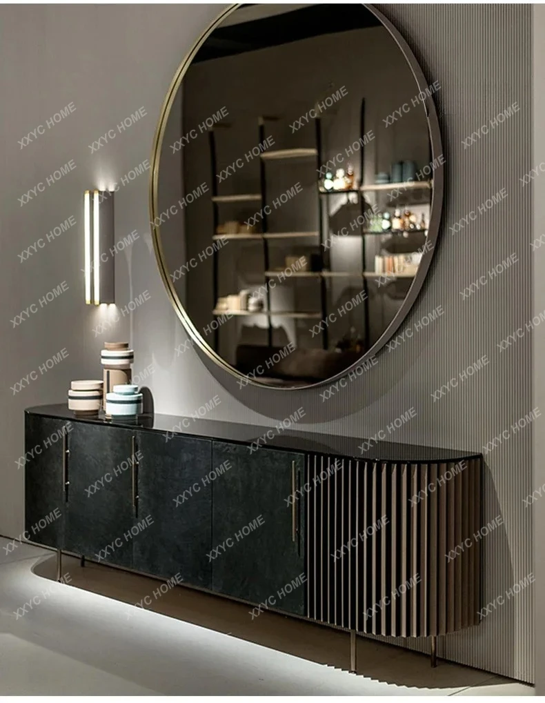 

L creative side cabinet minimalist porch post-modern TV floor cabinet storage light luxury model