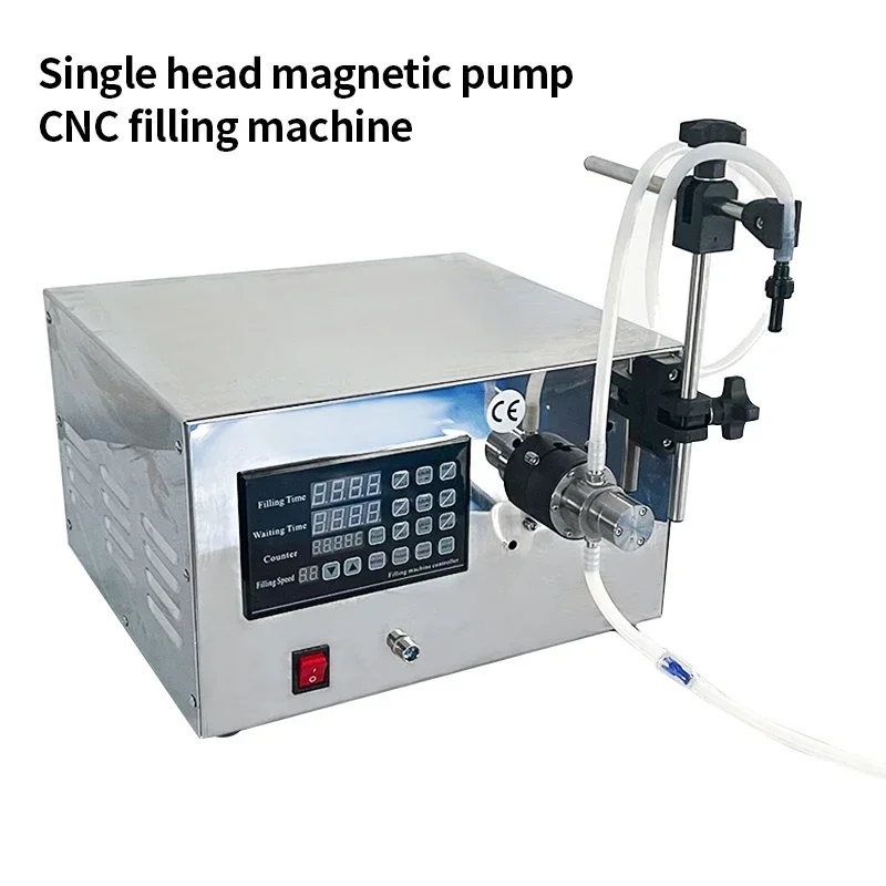 آلة تعبئة السوائل المكتبية الأوتوماتيكية بالكامل باستخدام الحاسب الآلي، رؤوس مفردة ومزدوجة، مضخة مغناطيسية، مشروب غازي، خل النبيذ، LY-138، 60 وات #4