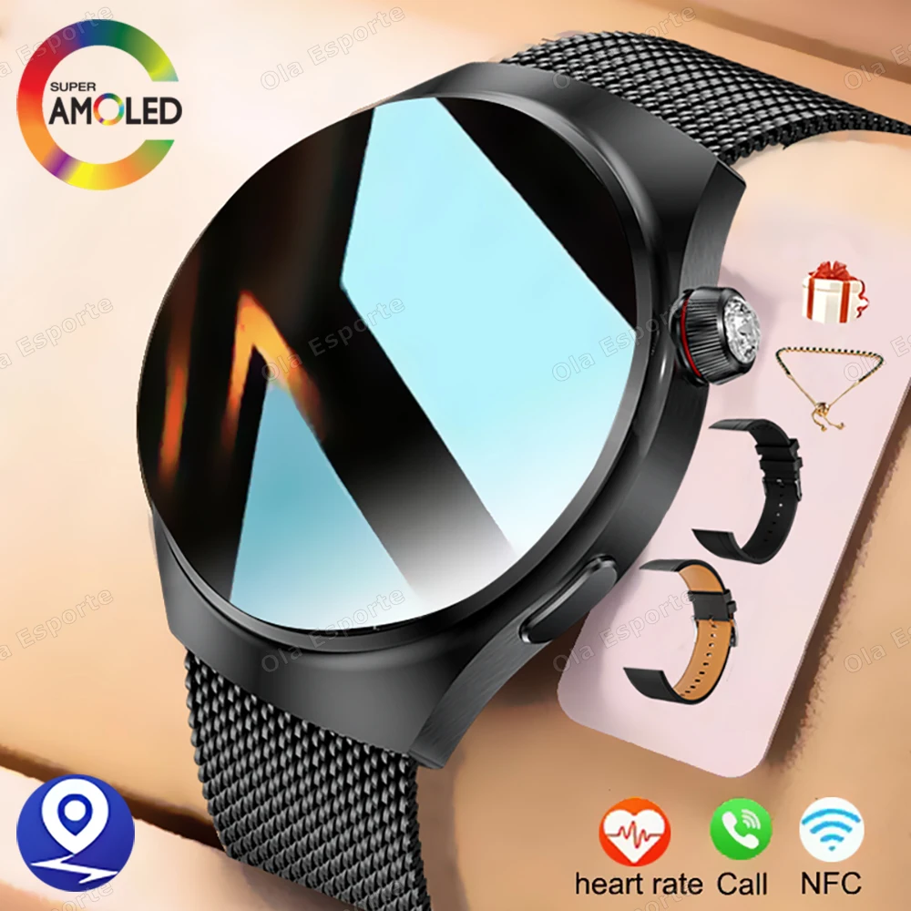

4IN1 Smart Watch Men Waterproof Bluetooth Call GPS NFC Sports Fitness Heart Rate Monitor Smartwatch Digital Watches Women Gifts