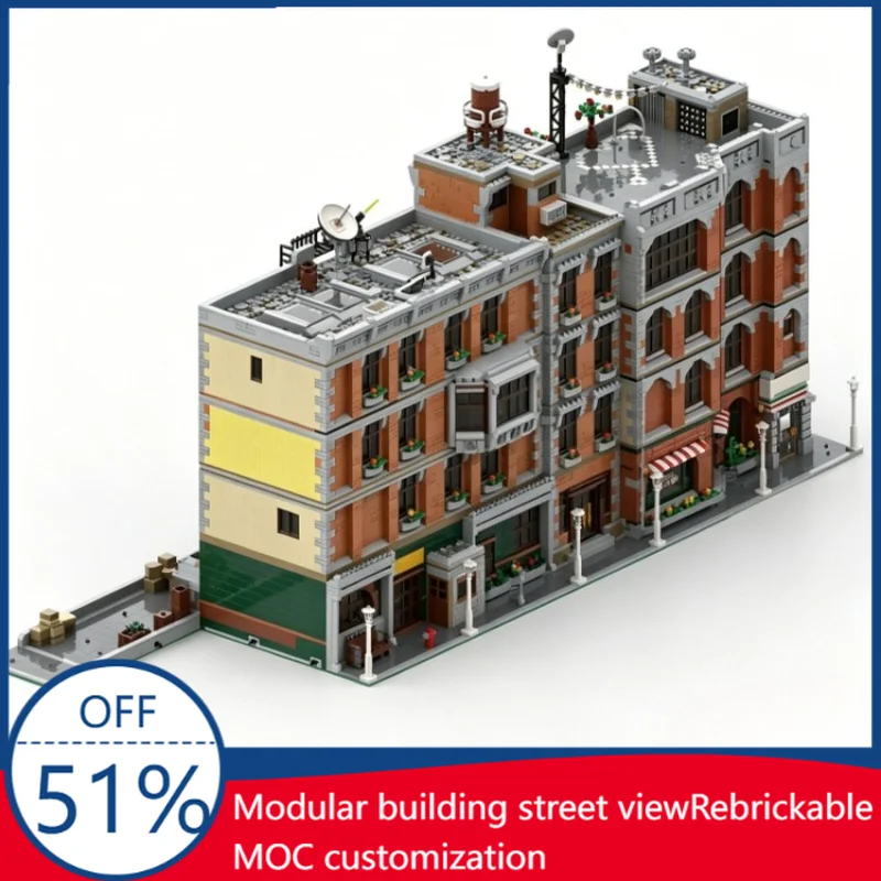 2565PCS Prime-Time-Building Leonard And Sheldon's Apartment MOC Modular Building Model DIY Assembly Education Toy Festival Gift