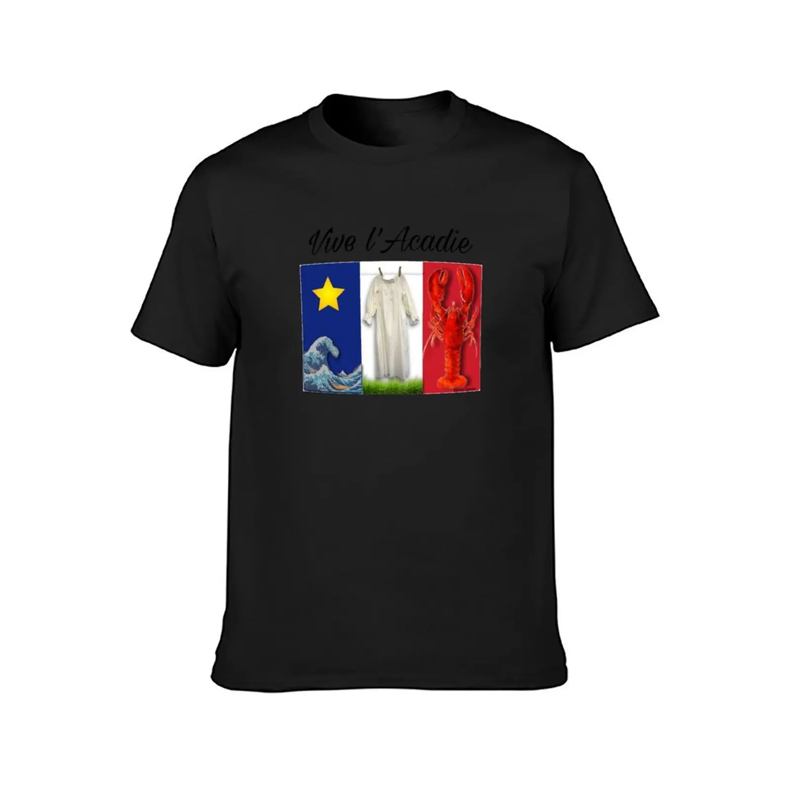 Vive l’Acadie T-Shirt quick drying summer clothes kawaii clothes vintage clothes mens graphic t-shirts