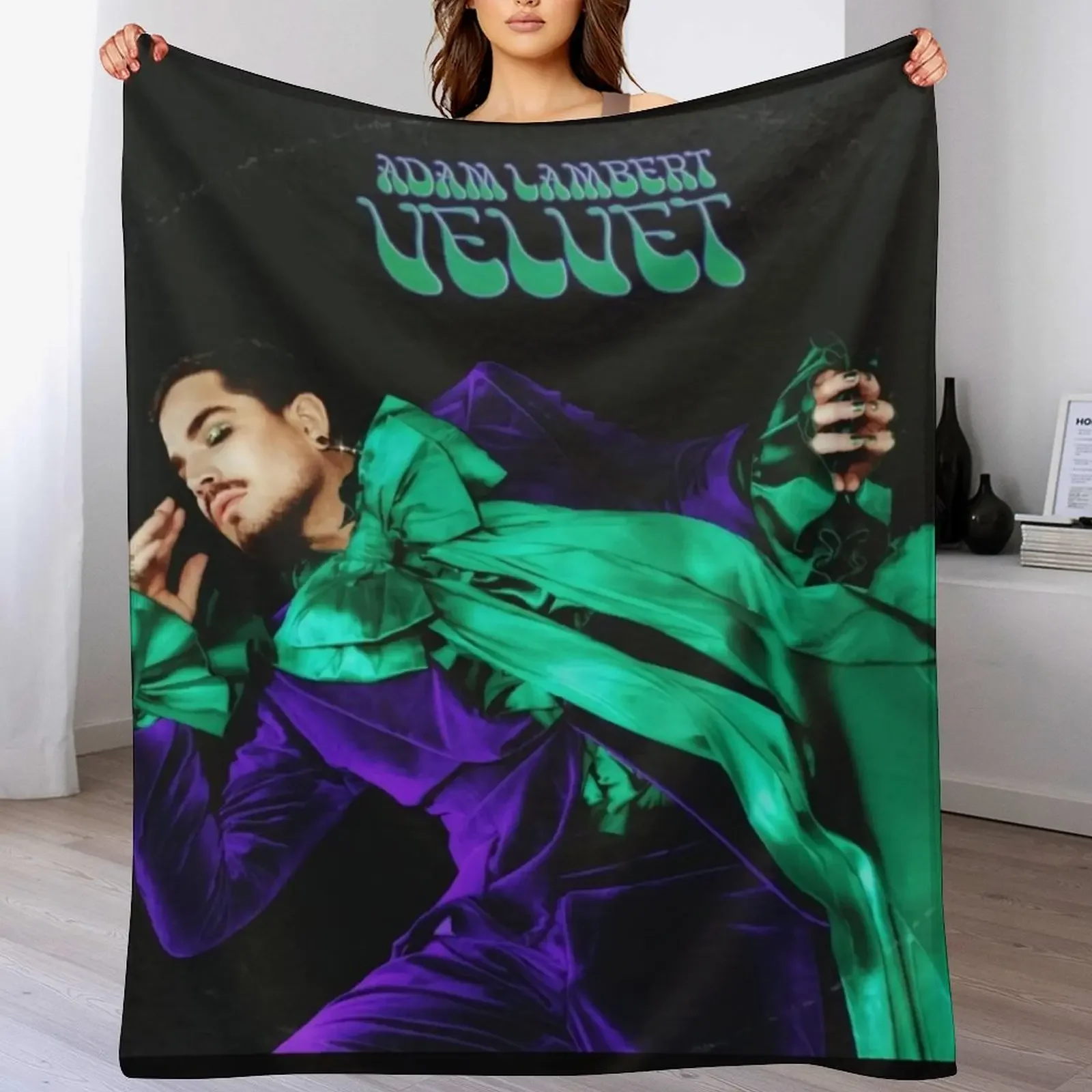 

adam lambert rebon Throw Blanket Long Lasting Soft Plush Blanket for Daily Use