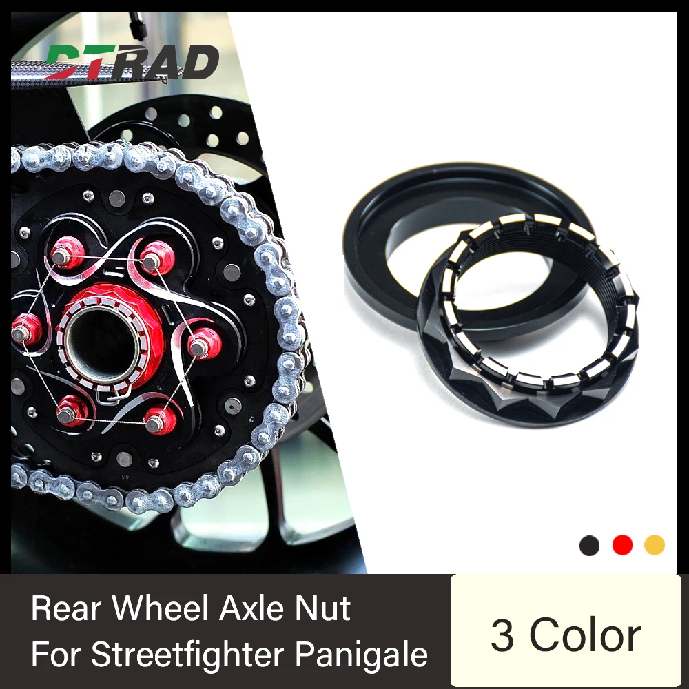 

For Ducati Streetfighter V4 1098 1198 1199 1299 Panigale Multistrada 1200 Diavel CNC Aluminum Motorcycle Rear Wheel Axle Nut