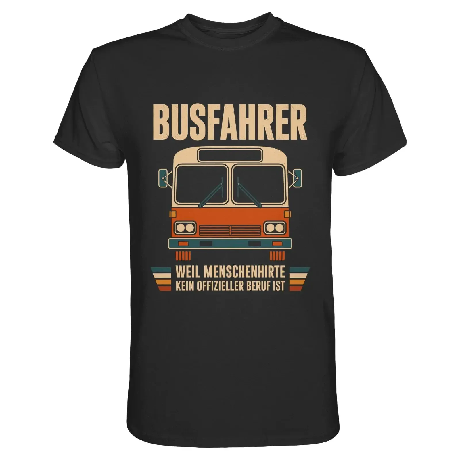 Bus Driver T Shirt for Men Funny Slogan Profession Retro Public Transport Fun vintage Washed Casual Soft Stretched fashion