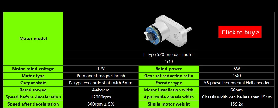 310 DC Untersetzung motor mit Encoder Smart Robot Ganzmetall getriebe Vorwärts-und Rückwärts drehzahl regelung für DIY-Elektronik projekt – Detail 7