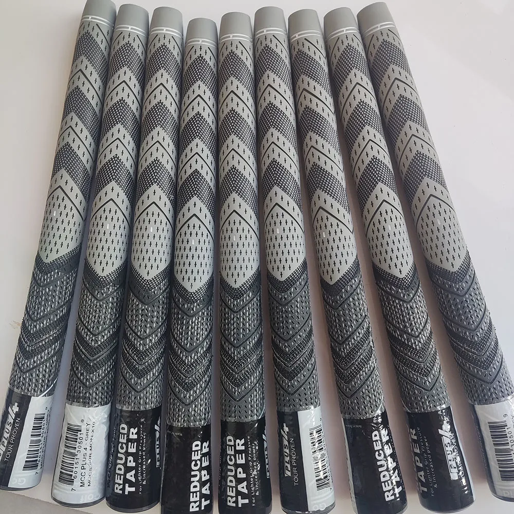 13pcs Grey PLUS 4 Golf Grip Rubber Golf Grips Cotton Yarn 10pcs Golf Club Grips Iron and Wood Standard/Midsize Grip Universal