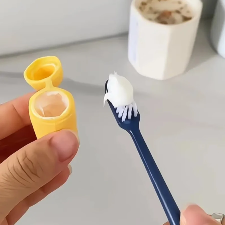 Bananenförmige Zahnbürstenabdeckung mit Zahnpasta-Aufbewahrungsbox – kompakt und praktisch – unverzichtbare Reise-Zahnbürstenabdeckung – Detail 9