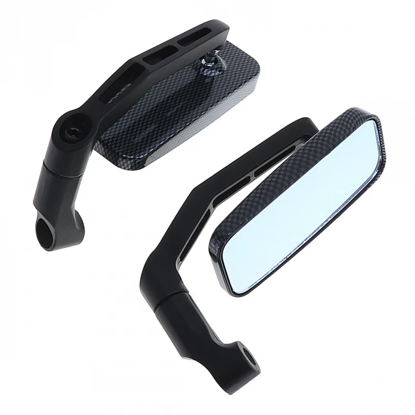 

1 pair Aluminum Alloy Motorcycle Rearview Mirror Handlebar Scooter Mirror for 8mm 10mm Rear view Mirror Handle bar End Base