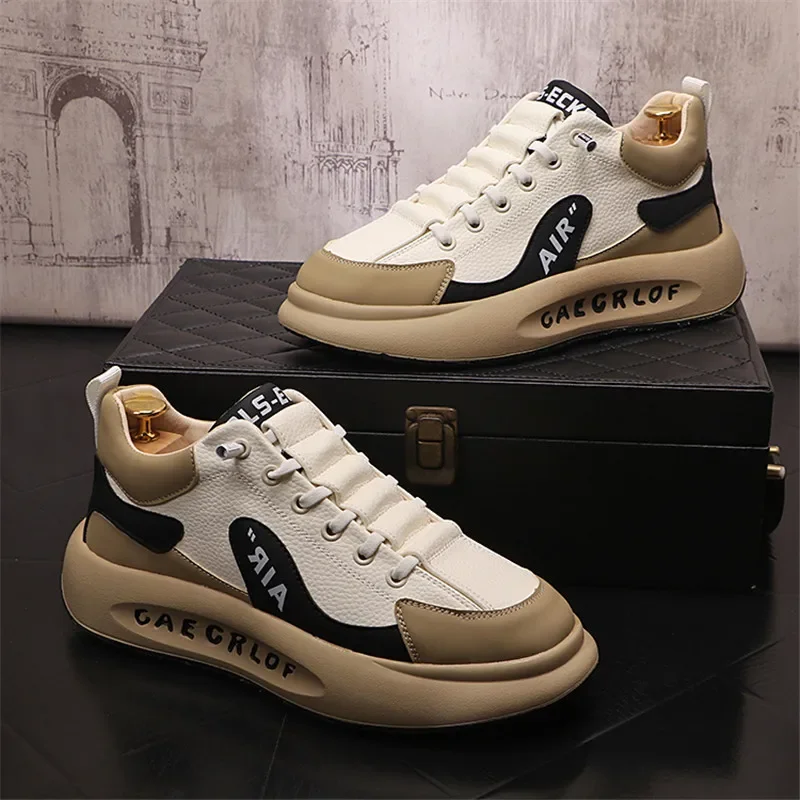 Autumn Men Casual Cricket Shoes Fashion Trend Sneakers Walking Skateboard for Boys Youth Retro Style Board Shoes