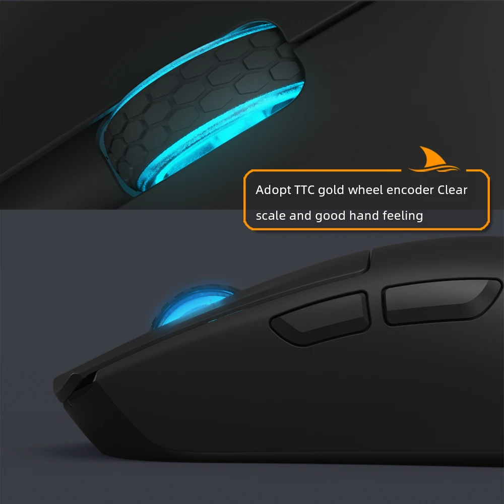 Imagem -04 - Mini E-sports Gaming Mouse 2khz Bluetooth sem Fio 26000 Dpi Paw3395 Ttc Micro Switch para Computador Portátil Gamer Darmoshark-m3s