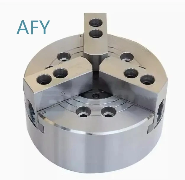 3 Jaw Hydraulic Chuck Power Chuck for CNC Lathe Machine 100mm 125mm 160mm 200mm 250mm Industrial Precision Tooling Machinery