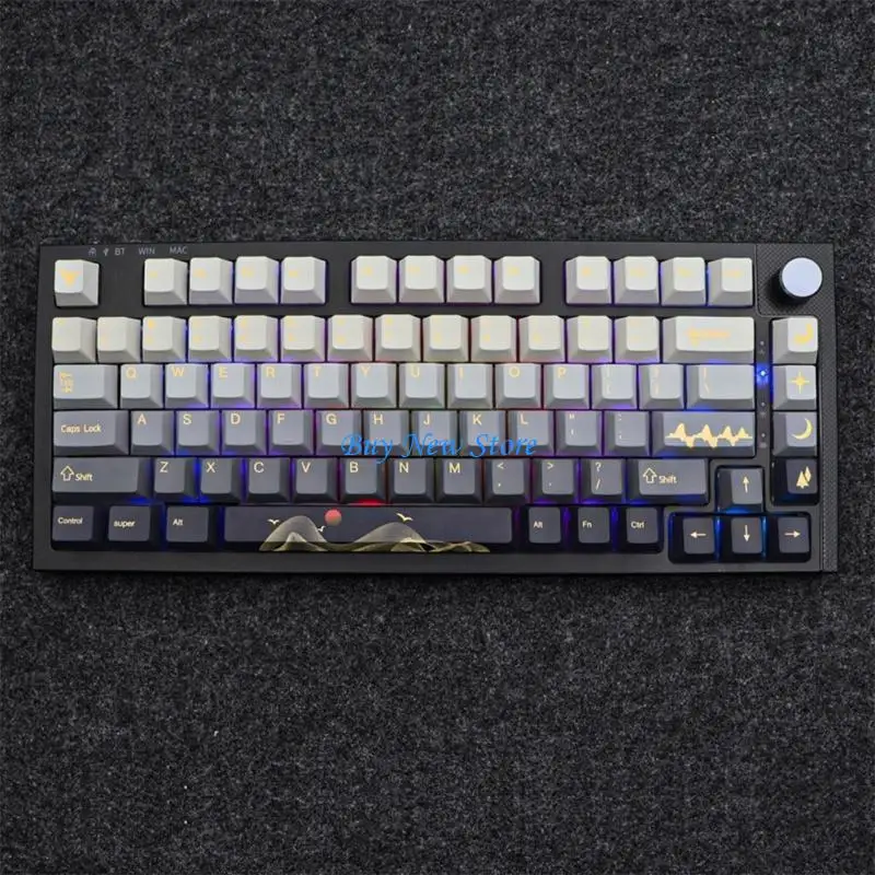 

20CE 136 Keys DYE-SUB Keycap Cherry Profile Day Keycaps ForMX Switch Keyboard