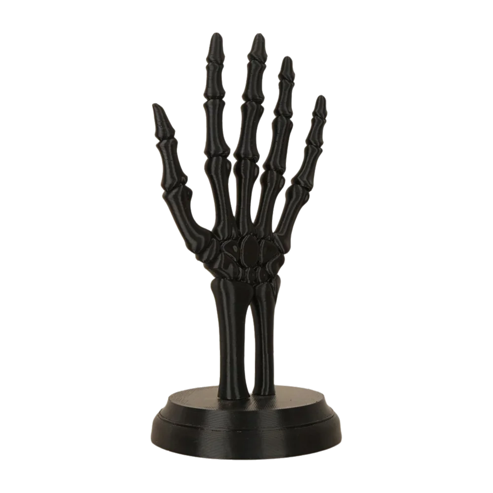 Dark Gothic Style Skull Hand Jewelry Stand Desktop Ornaments Niche Dark Style Retro Dressing Table Storage Rack with Base