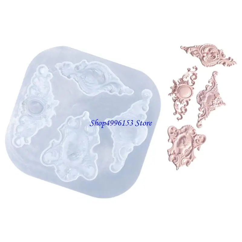 Q0KE Modern Embossed Mold 5 Design Option Hand-Making Supplies Silicone Texture for Enthusiasts and Gift Makers