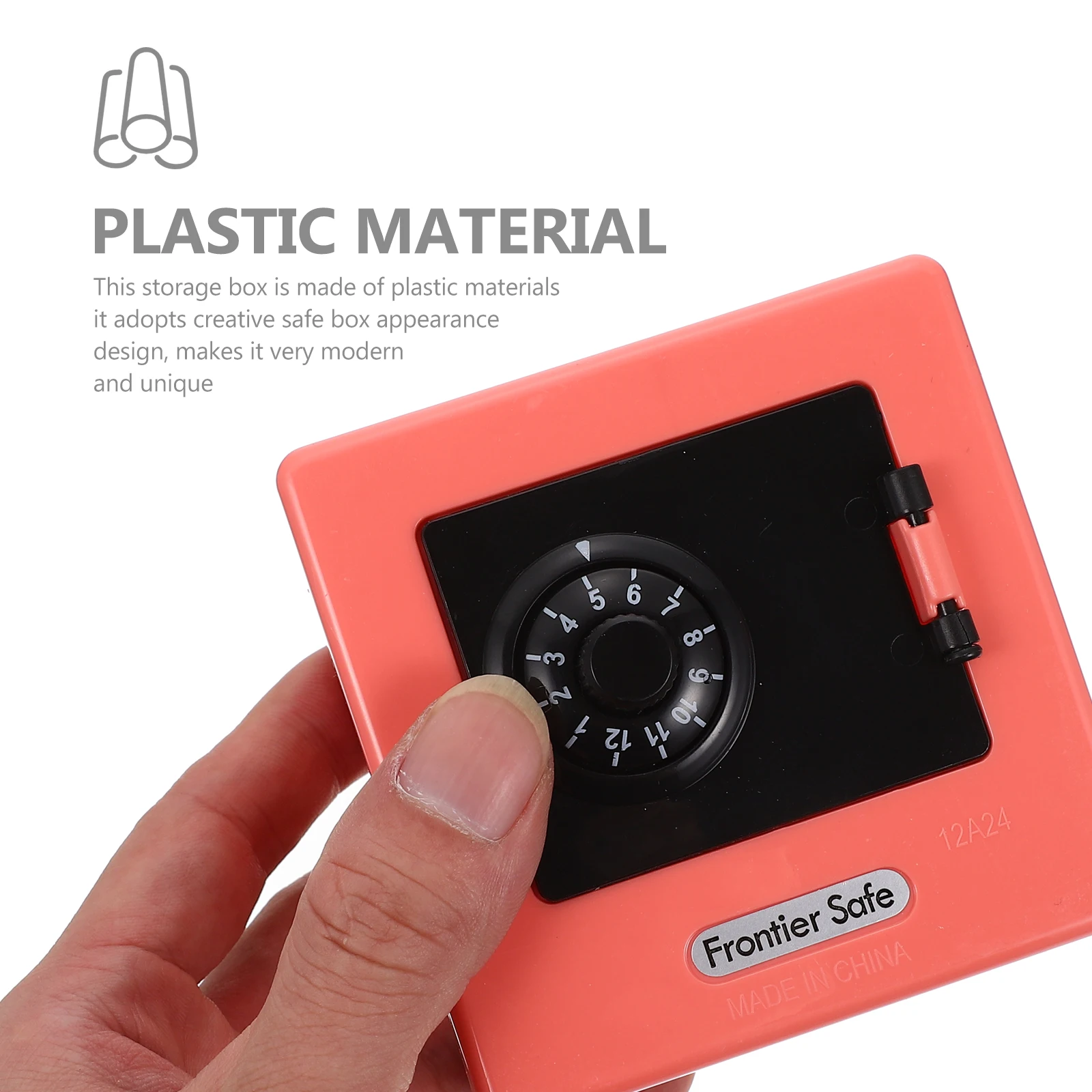 Mini coffre-fort créatif en plastique, Design par mot de passe, petit coffre-fort pour enfants, ornement de bureau moderne et Unique, cadeau d'anniversaire