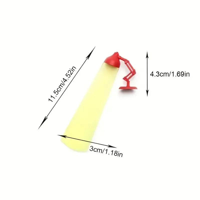 1pc Unique Cartoon Desk Lamp Shape Bookmark - Perfect for Office Stationery