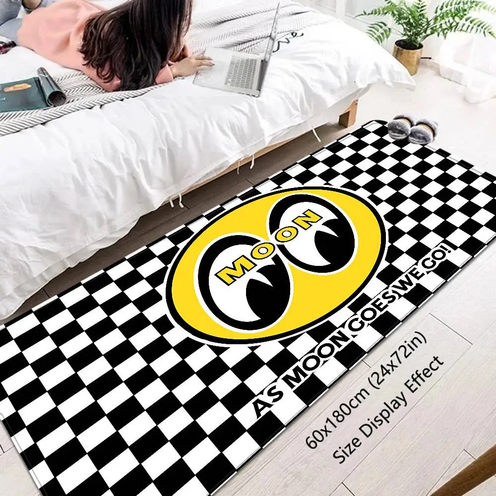 JDM-MOON-EYES Hallway Carpet Non-Slip Laundry Room Mat Laundry Decor Balcony Child Living Room Bedside Area Rugs