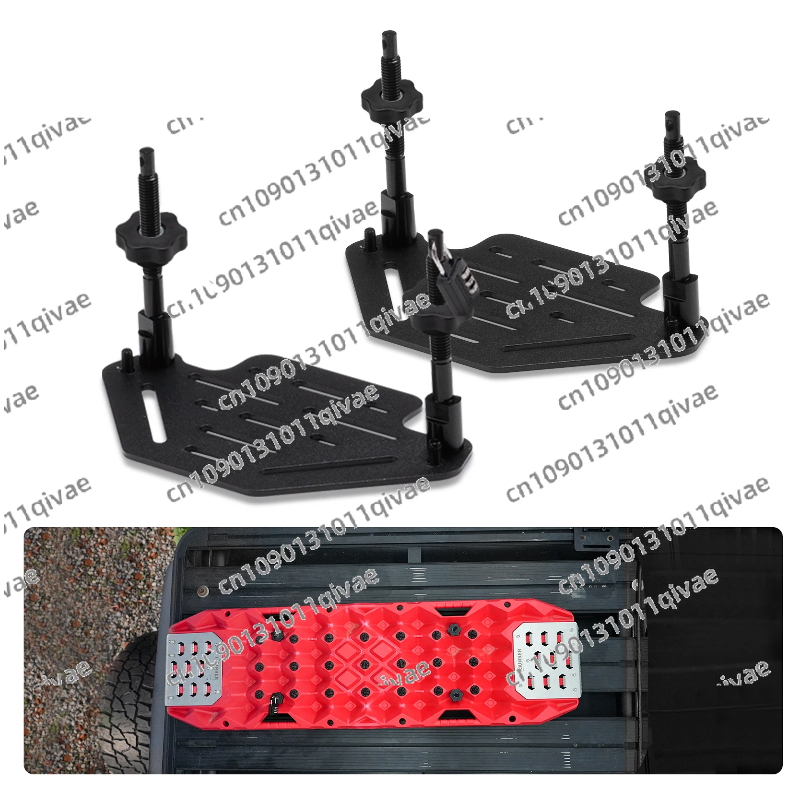 Anti-Theft Easy Setup Adjustable 4WD 4x4 Recovery Board Mounting Bracket Kits for Recovery Tracks