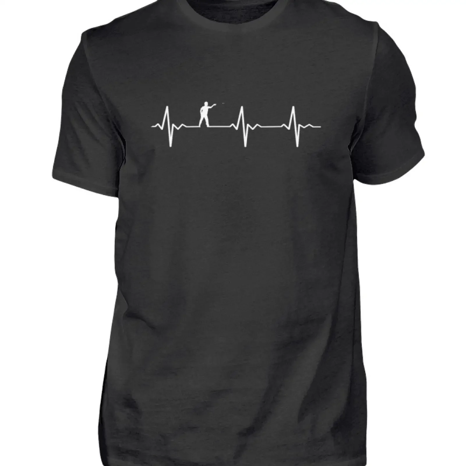 Dart heartbeat darts darter dartboard T Shirt men amp 39 s vintage Washed designer clothes streetwear Versatile Unisex