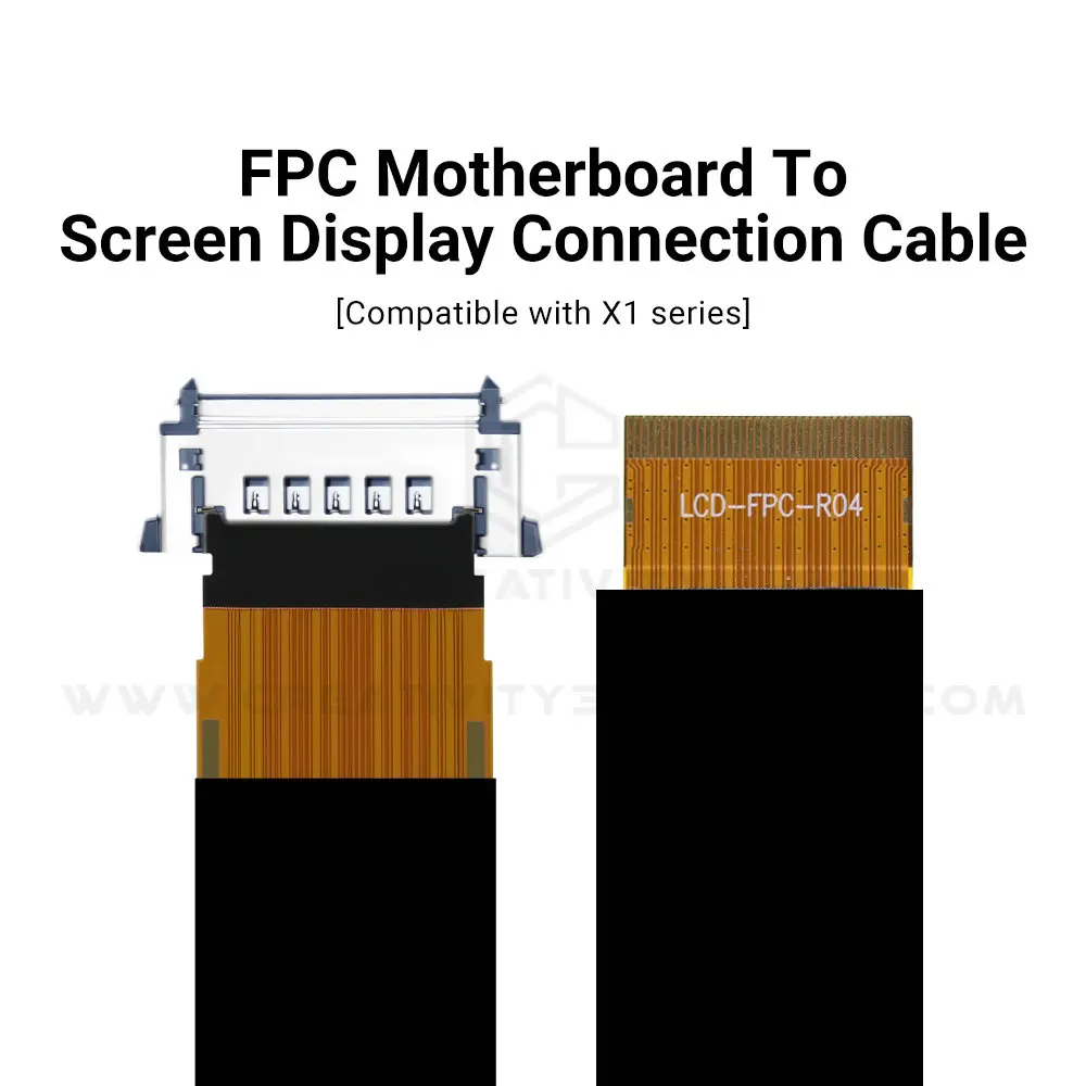 ل Bambu Lab X1 X1C FPC كابل توصيل اللوحة الأم إلى شاشة عرض 33*265 مللي متر X1 سلسلة ترقية موصل أجزاء طابعة ثلاثية الأبعاد #5