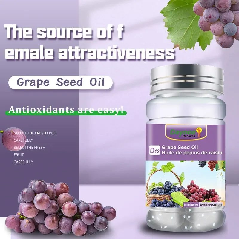 

grape seed soft capsules for whitening freckle removal antioxidant inhibition anti-aging beauty skincare health food