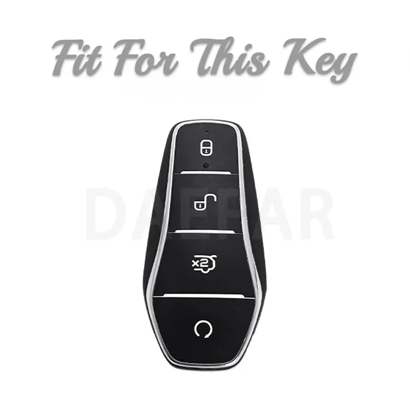 Para BYD Song Plus Atto 3 Han EV Tang DM Qin Seal Dolphin soporte para mando a distancia TPU funda para llave de coche accesorios para llavero