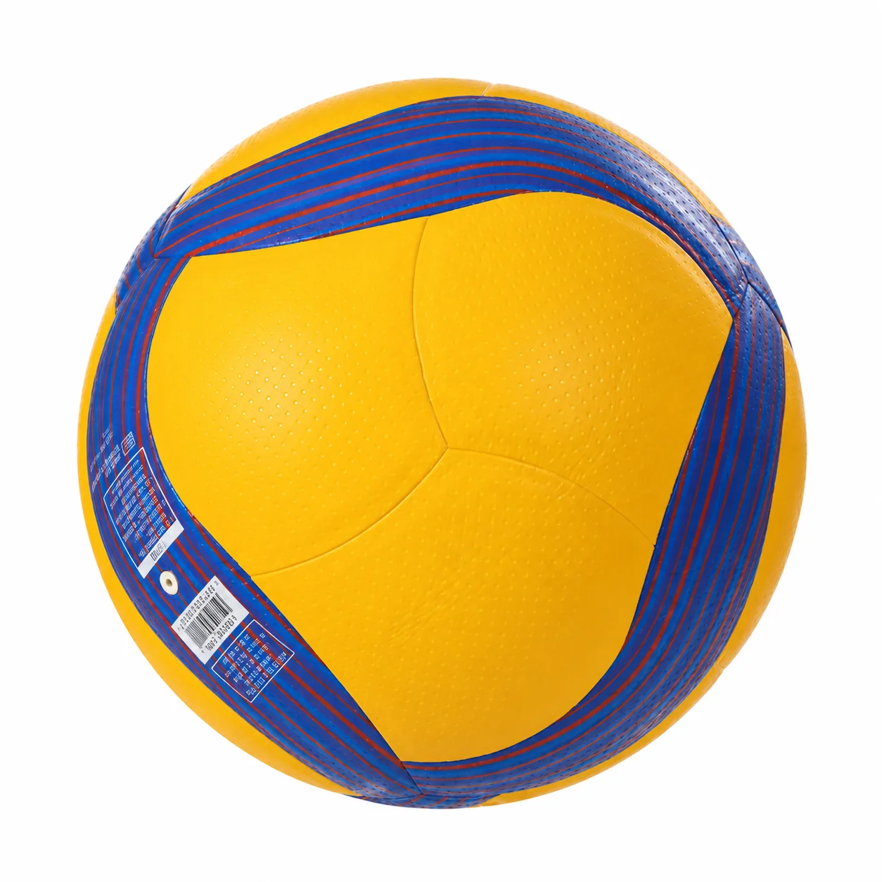 V200W Volleyball Blau Gelb Größe 5 Hochwertiger PU-Heißklebe-Volleyball für Jugendliche und Erwachsene Innen- und Außenbereich – Detail 10