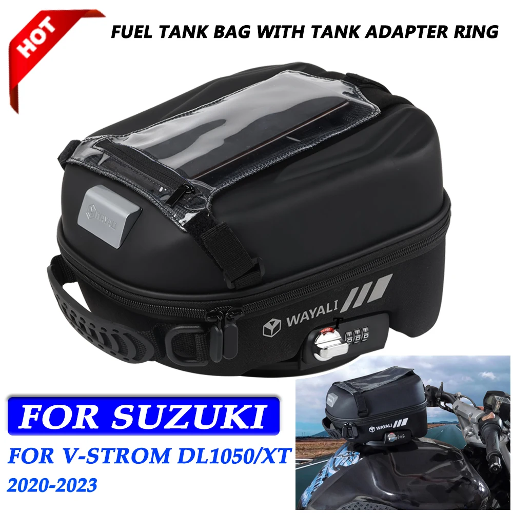 

For SUZUKI V-Strom 650 1050 1000 DL650 DL1000 DL1050 XT DL650XT Fuel Tank Bag Navigation Packag Storage Bag with Lnstall Adapter