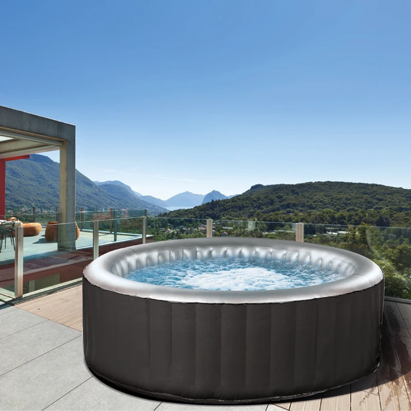 Free Standing Portable Foldable Swim  Ice Bath  Outdoor  Inflatable Pool Hot Tub Bathtub