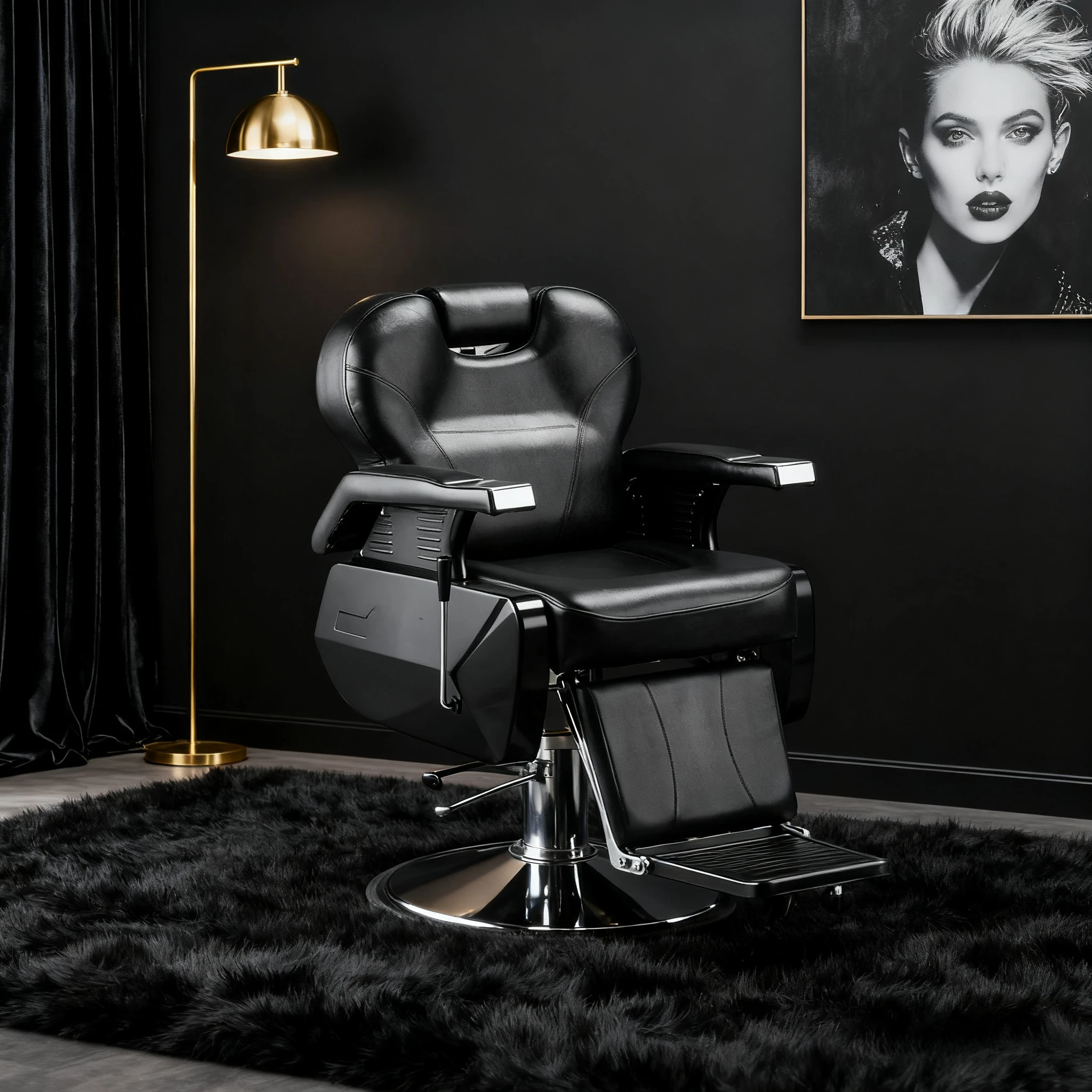 

Машины для татуировки черного золота, красота, профессиональное кресло для парикмахерской, вращающиеся туалетные столики, сито для ногтей, ресницы, роскошные ножницы